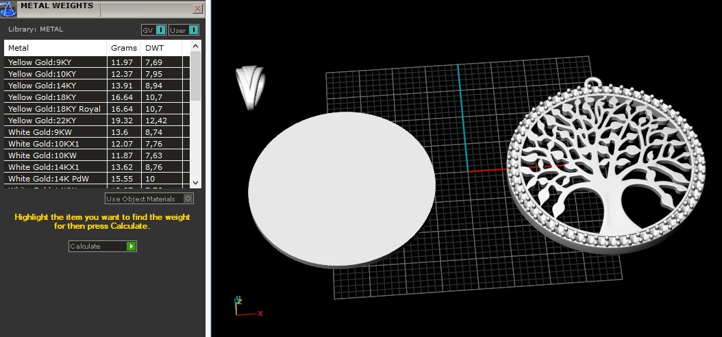 Pendant Tree of Life N011207 3D print model_8