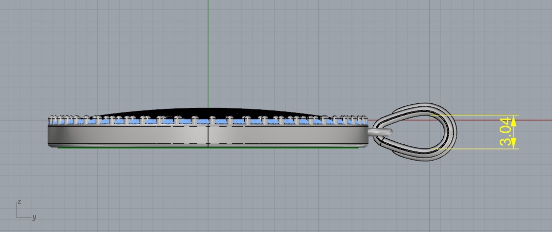 Pendant Tree of Life N011207 3D print model_7