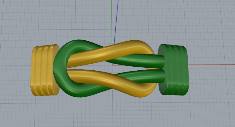 Bracelet insert N011205 3D print model_2