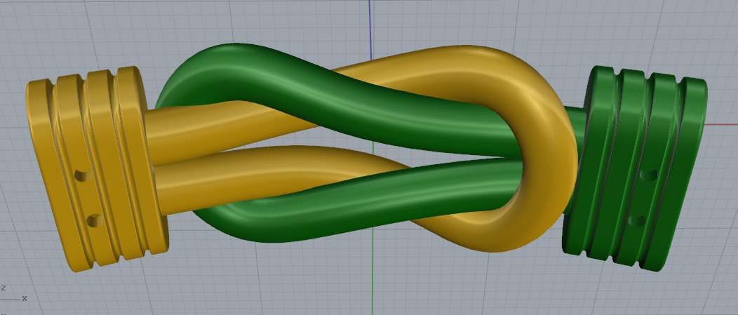 Bracelet insert N011205 3D print model_4