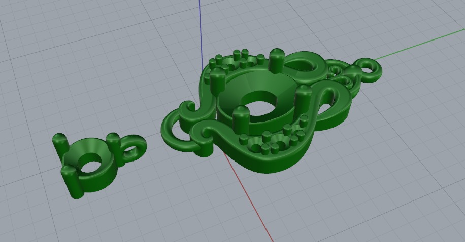 Pendant N011193 3D print model_2