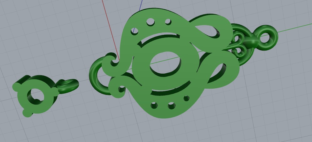 Pendant N011193 3D print model_4