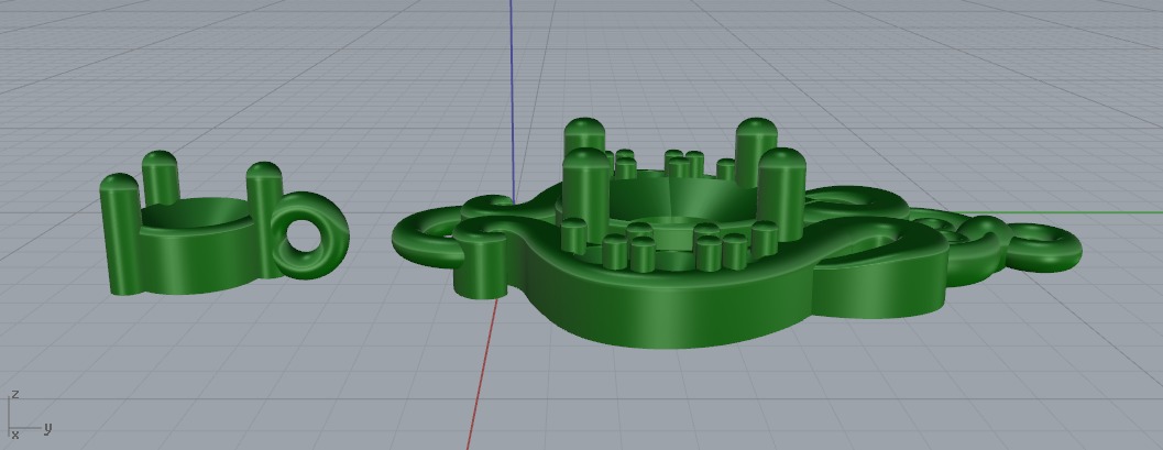 Pendant N011193 3D print model_3