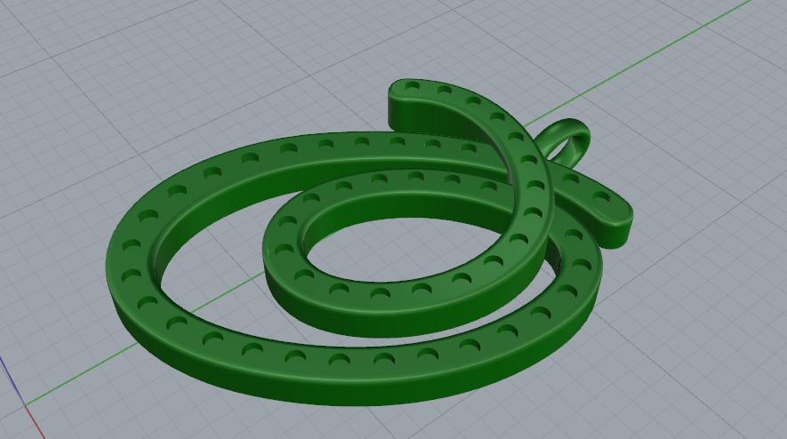 Pendant N011175 3D print model_2