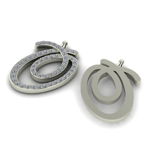 Pendant N011175 3D print model_1