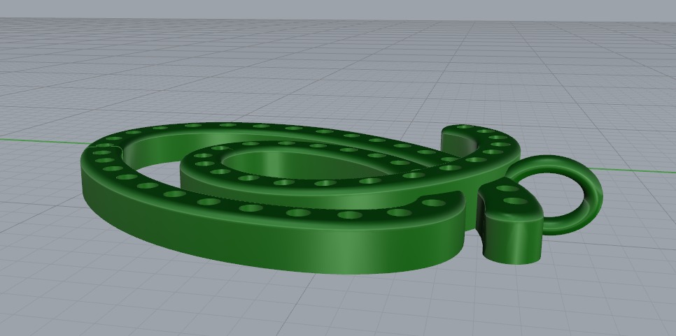 Pendant N011175 3D print model_3