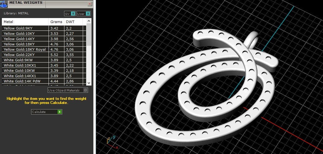 Pendant N011175 3D print model_8