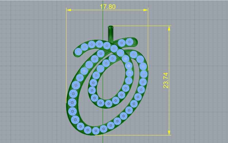 Pendant N011175 3D print model_6