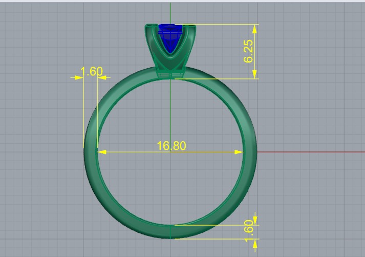 Soliter ring N011174 3D print model_5