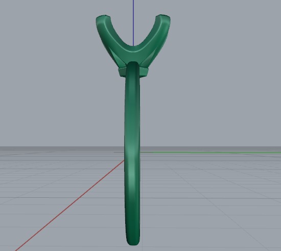 Soliter ring N011174 3D print model_3