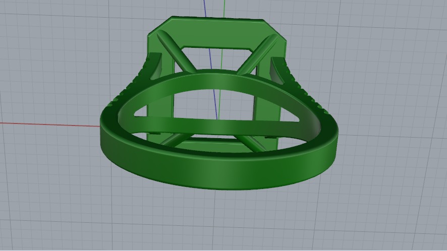 Ring N011169 3D print model_4