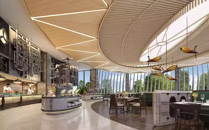 restaurant interior scenes