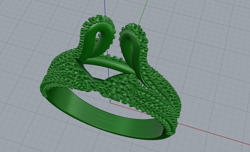 Ring N011163 3D print model_3