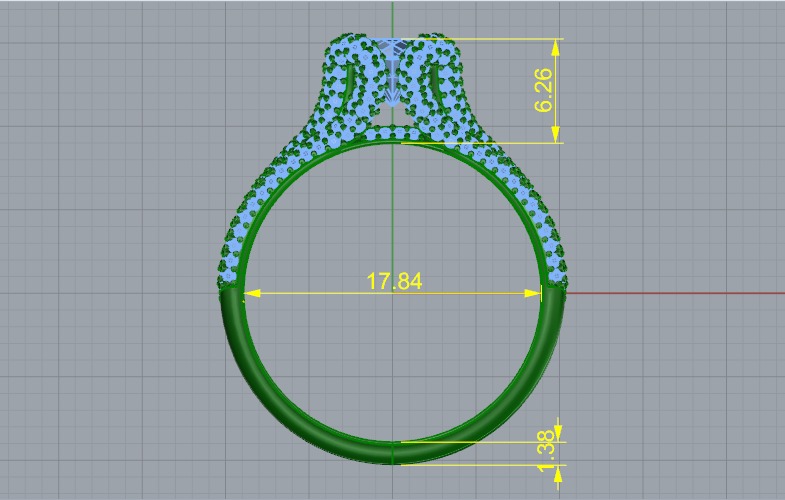 Ring N011163 3D print model_5