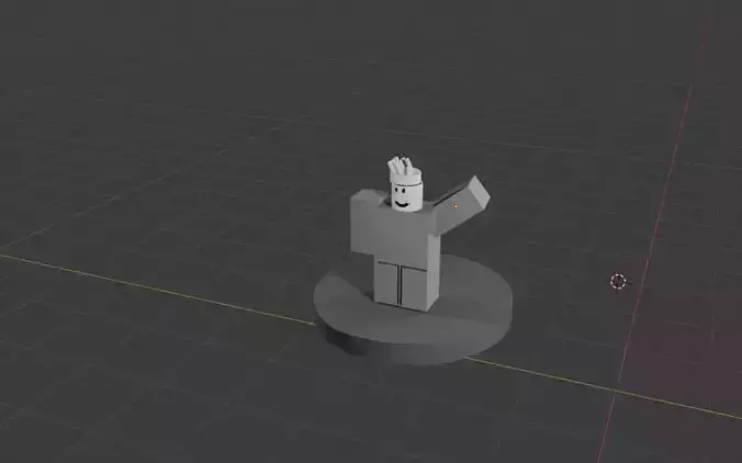 Roblox game player 3d model 