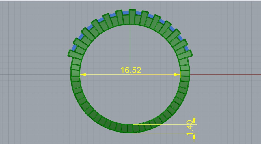 Ring N011150 3D print model_5