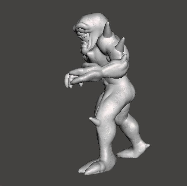 IMP CLASSIC DEMON MINIATURE MODEL FIGURE FANTASY SCIFI GAMES RPG 3D print model_5