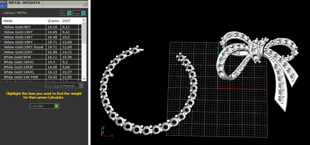 Bow with stones N011144 3D print model_7