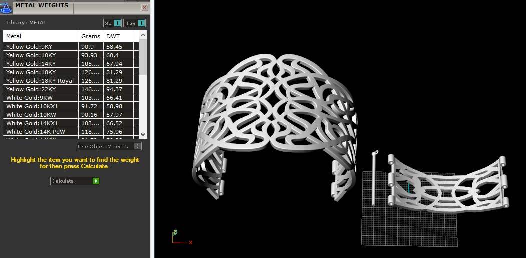 Wide bracelet N011133 3D print model_7