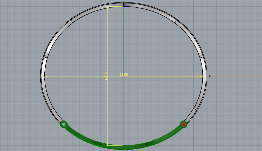 Wide bracelet N011133 3D print model_5