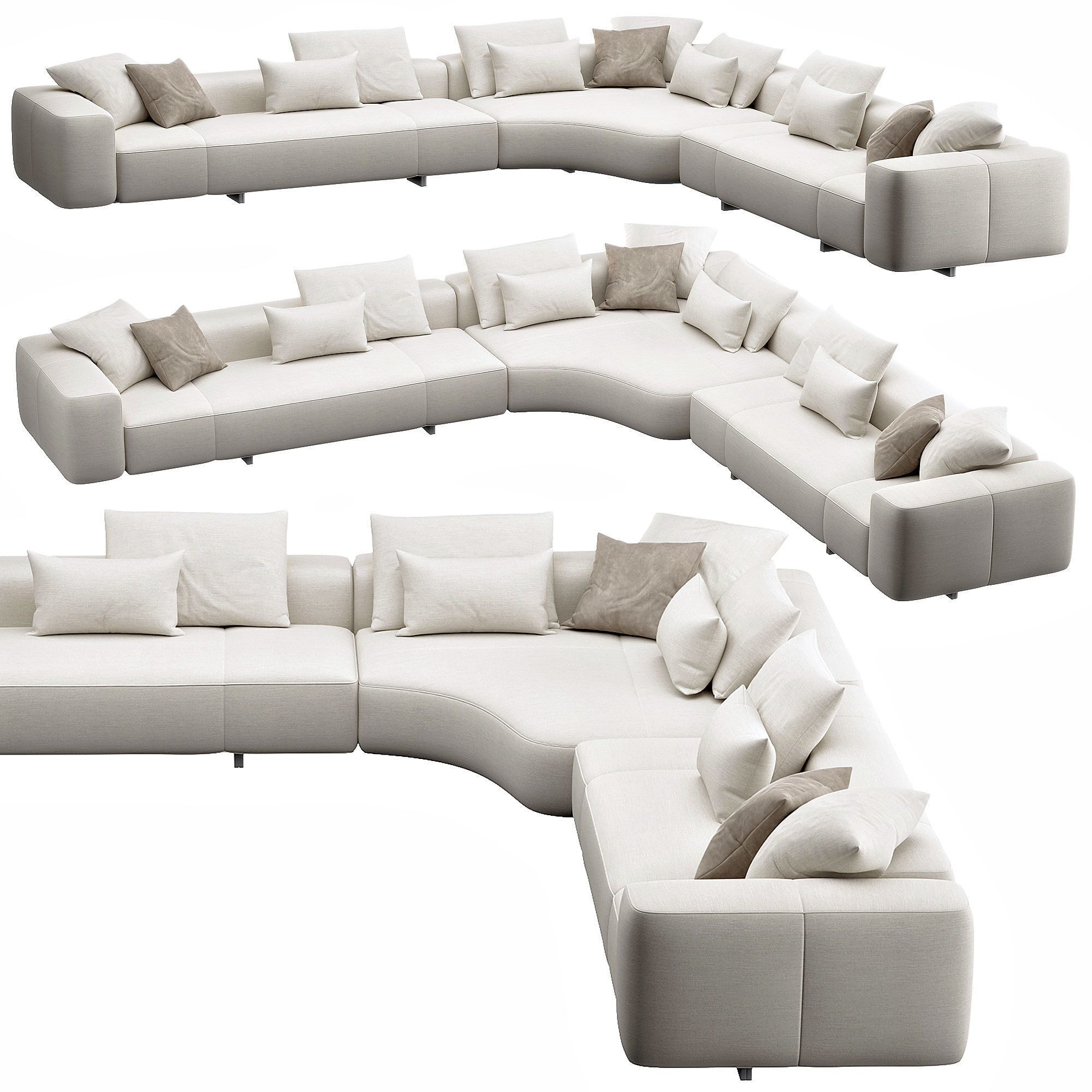 YVES Sofa 3D model_4