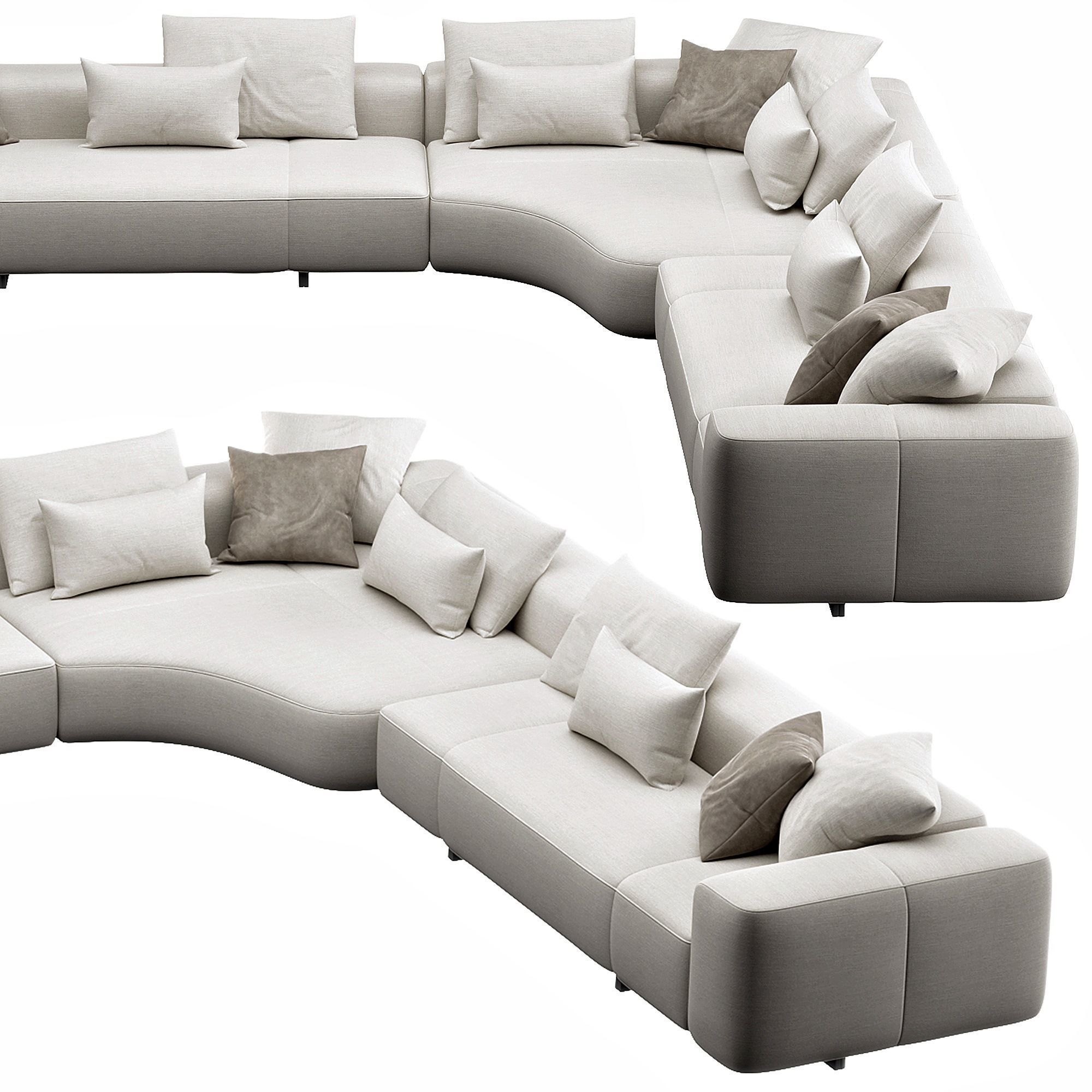 YVES Sofa 3D model_5