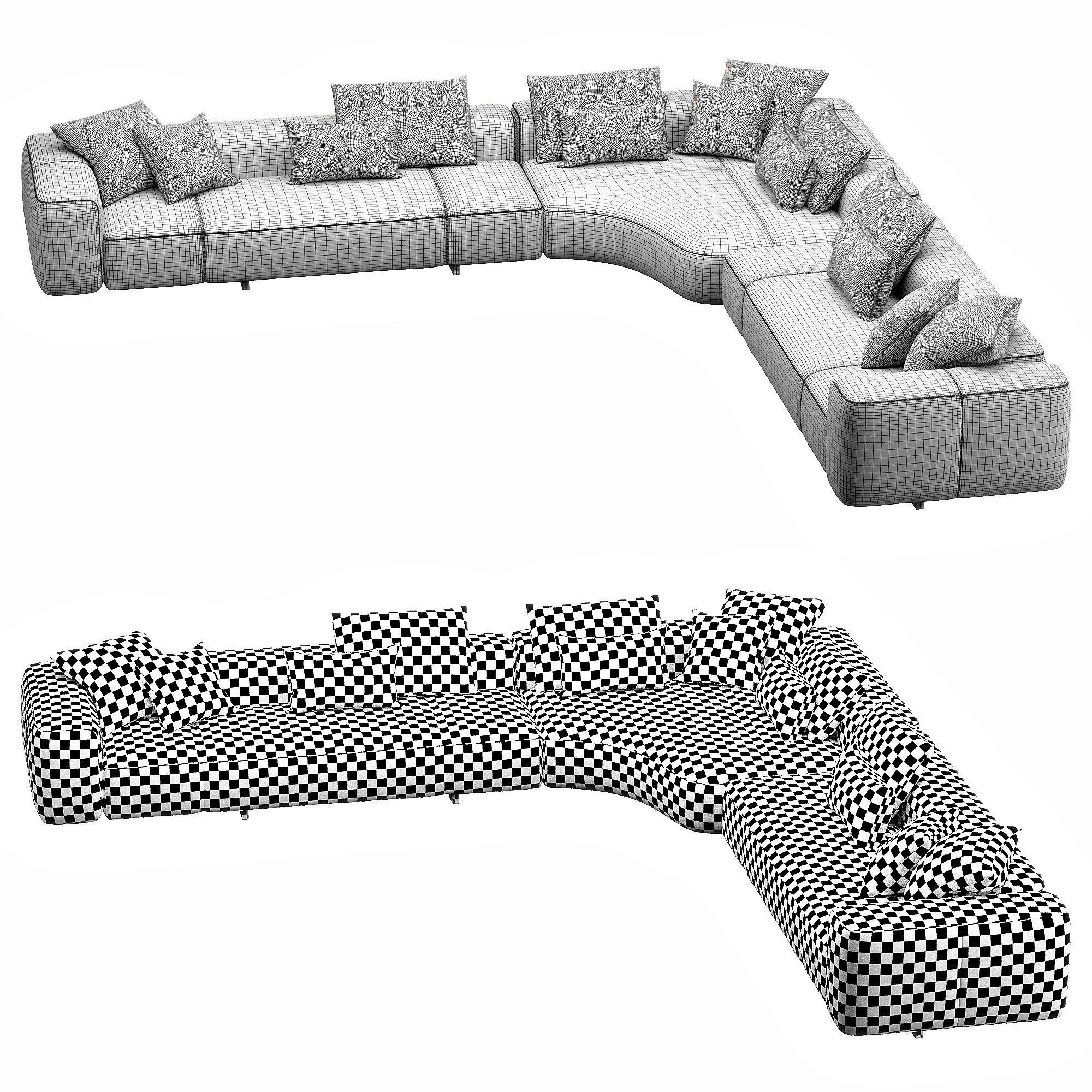 YVES Sofa 3D model_7
