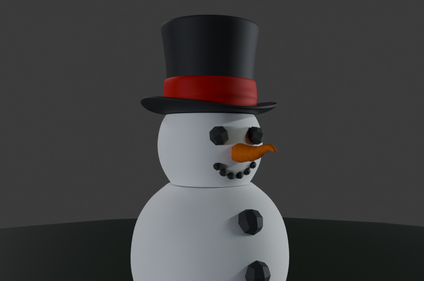 Snowman Candy Dispenser 3D print model_2