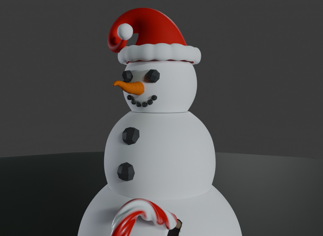Snowman Candy Dispenser 3D print model_3