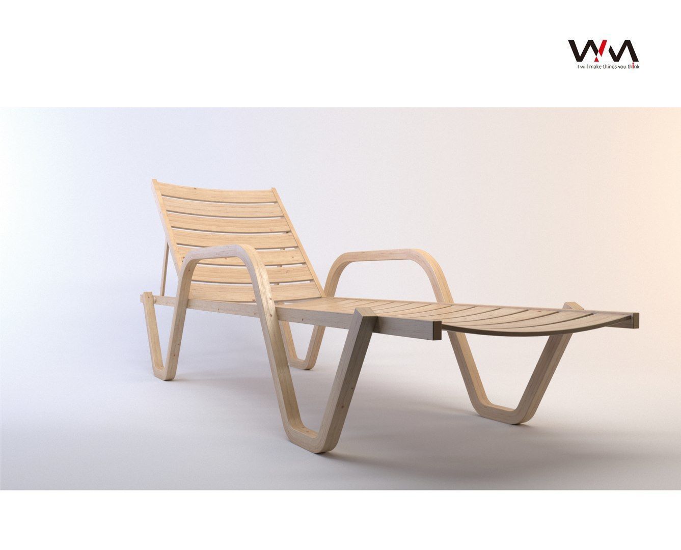 beach chair 3D model_2