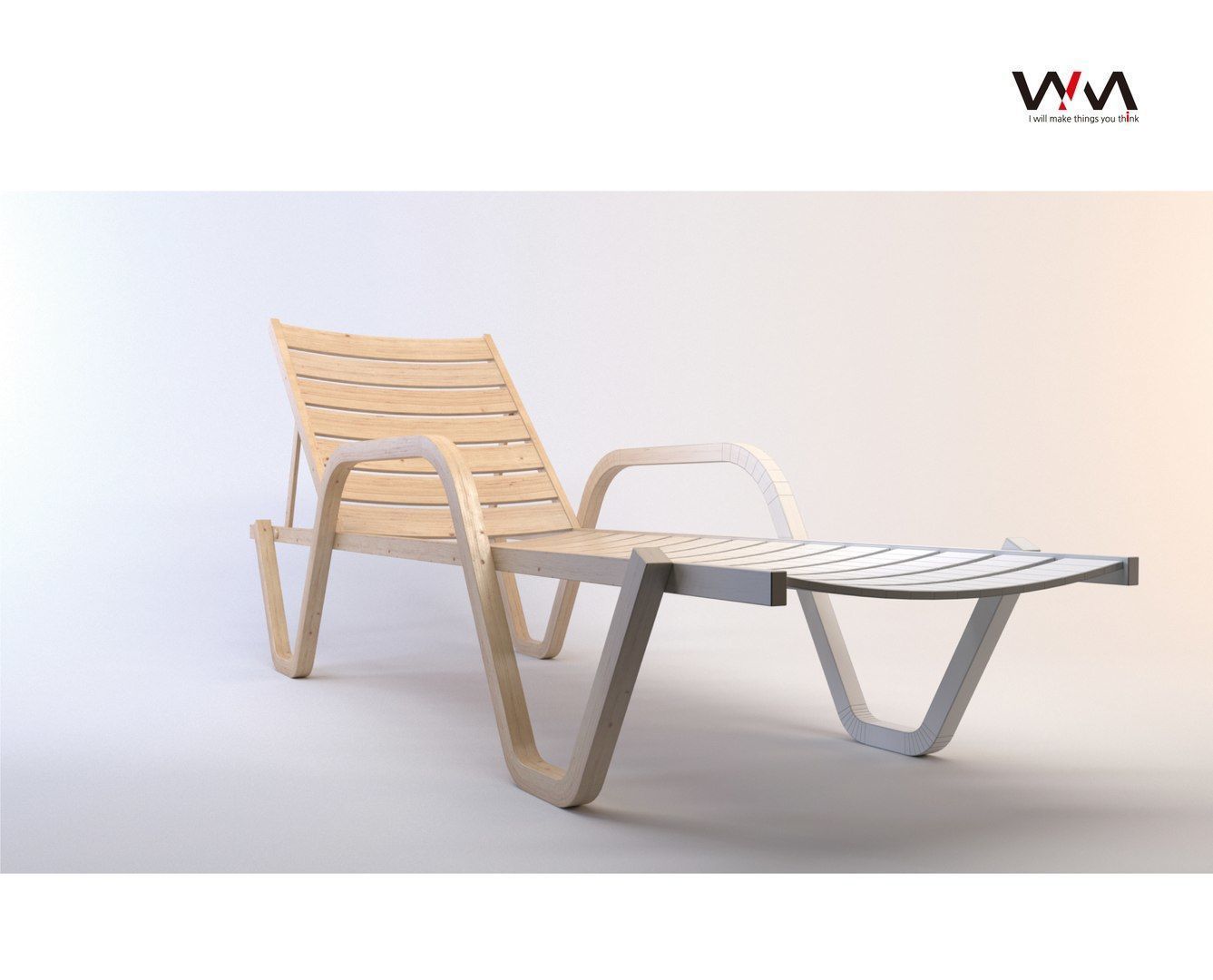 beach chair 3D model_3