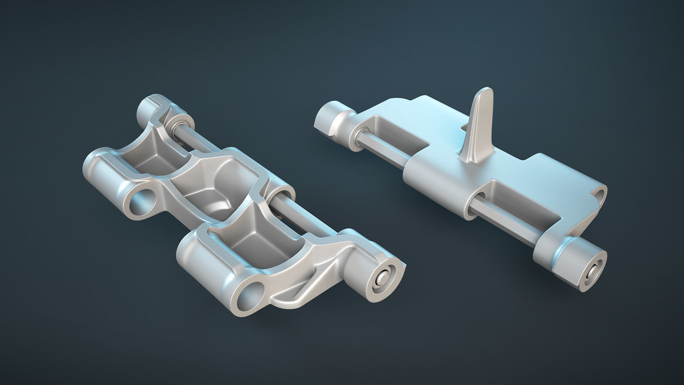 2S3 Akatsiya Track High-Poly 3D model_2