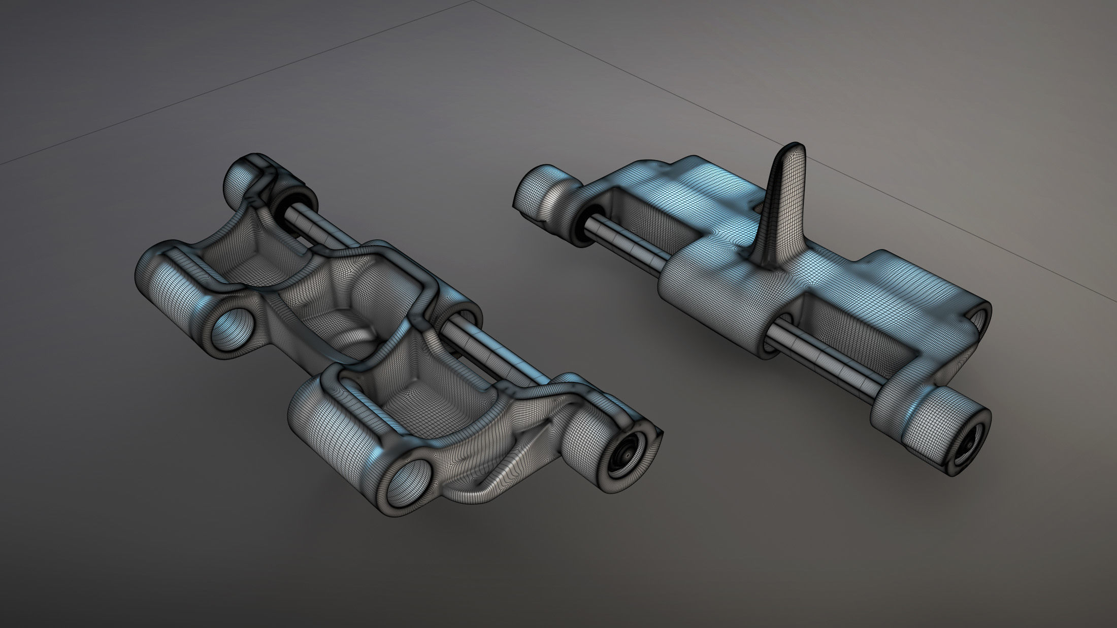 2S3 Akatsiya Track High-Poly 3D model_4