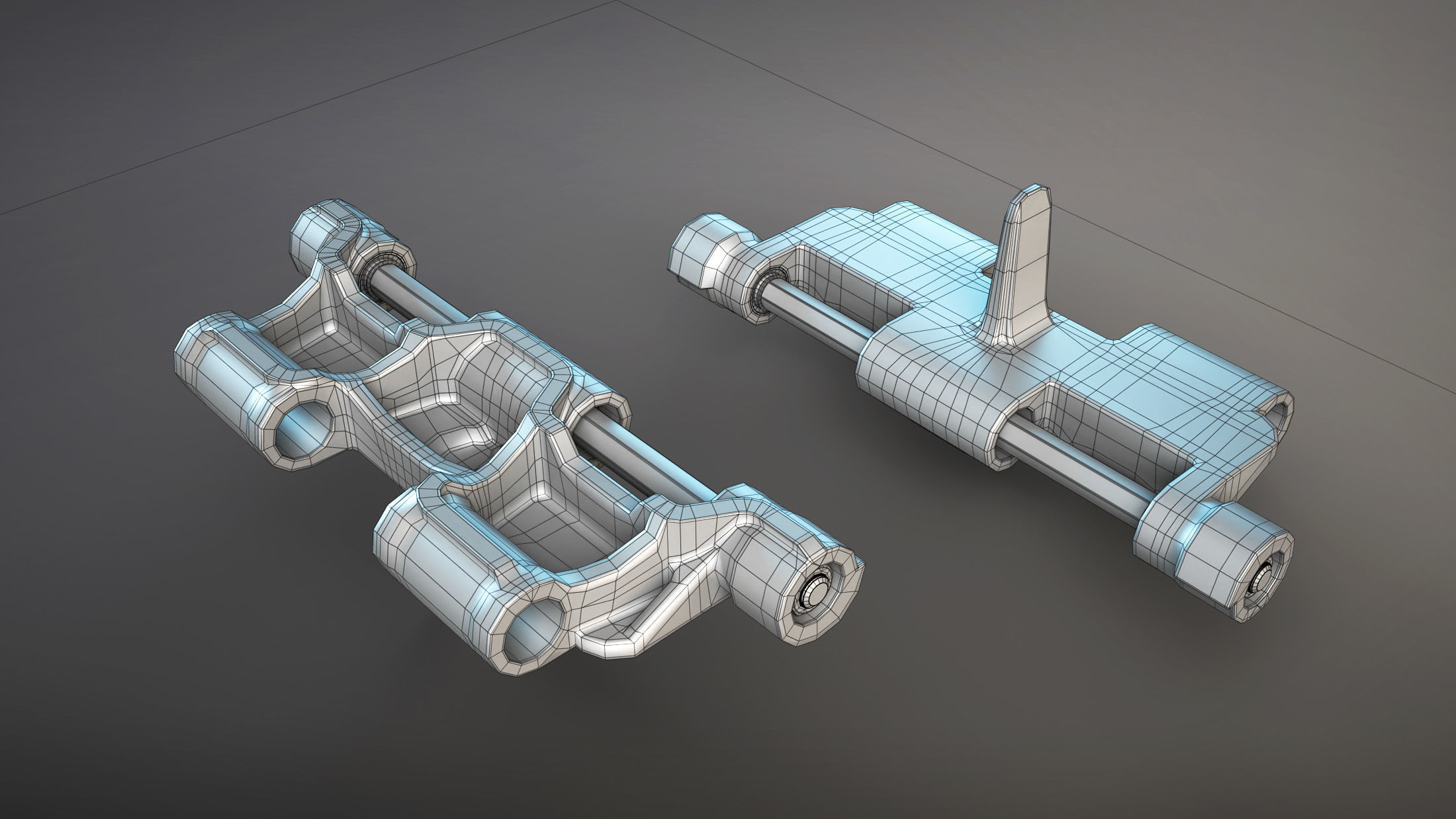 2S3 Akatsiya Track High-Poly 3D model_3