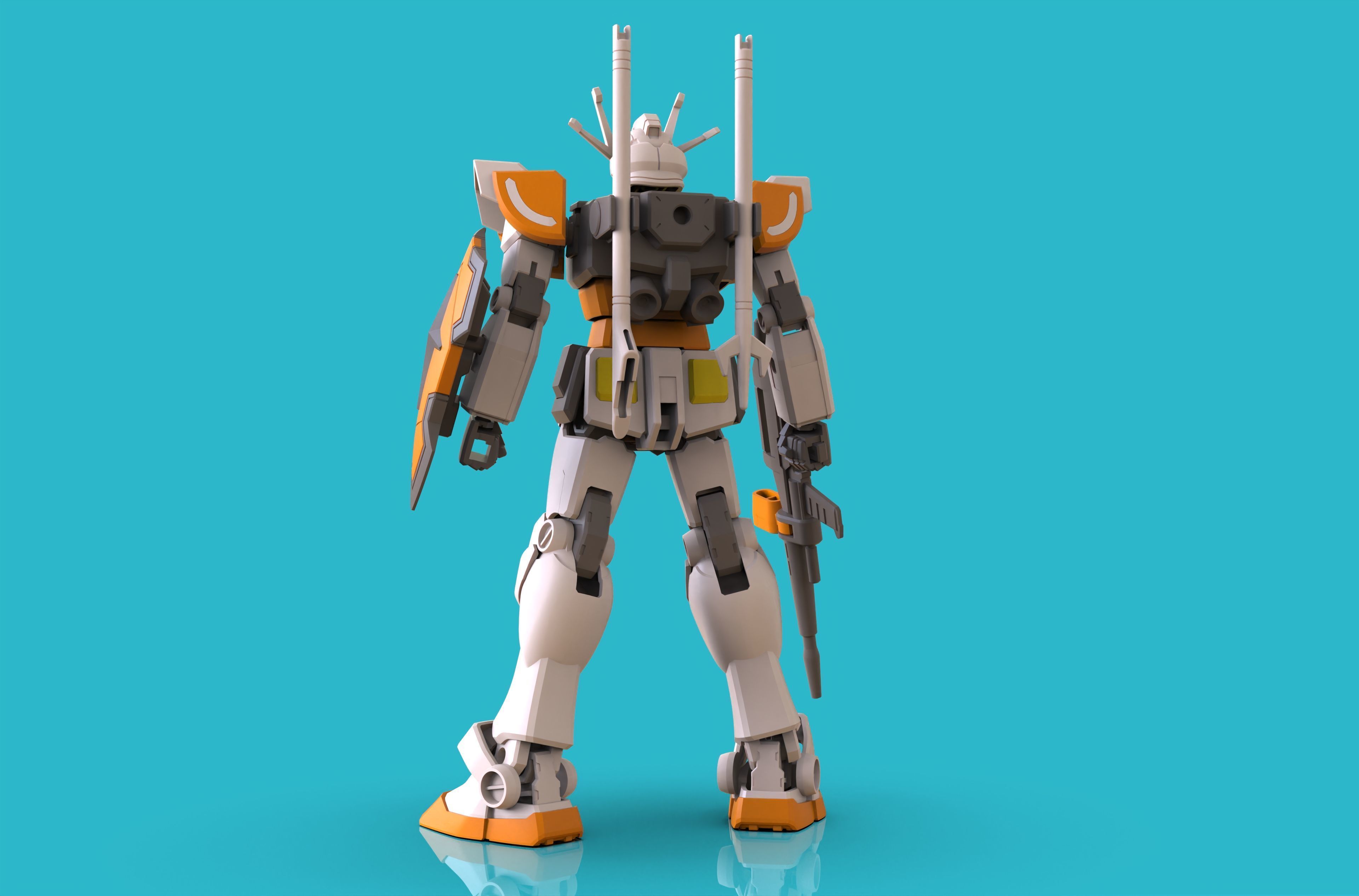 Gundam Custom FULL 3D print model_1