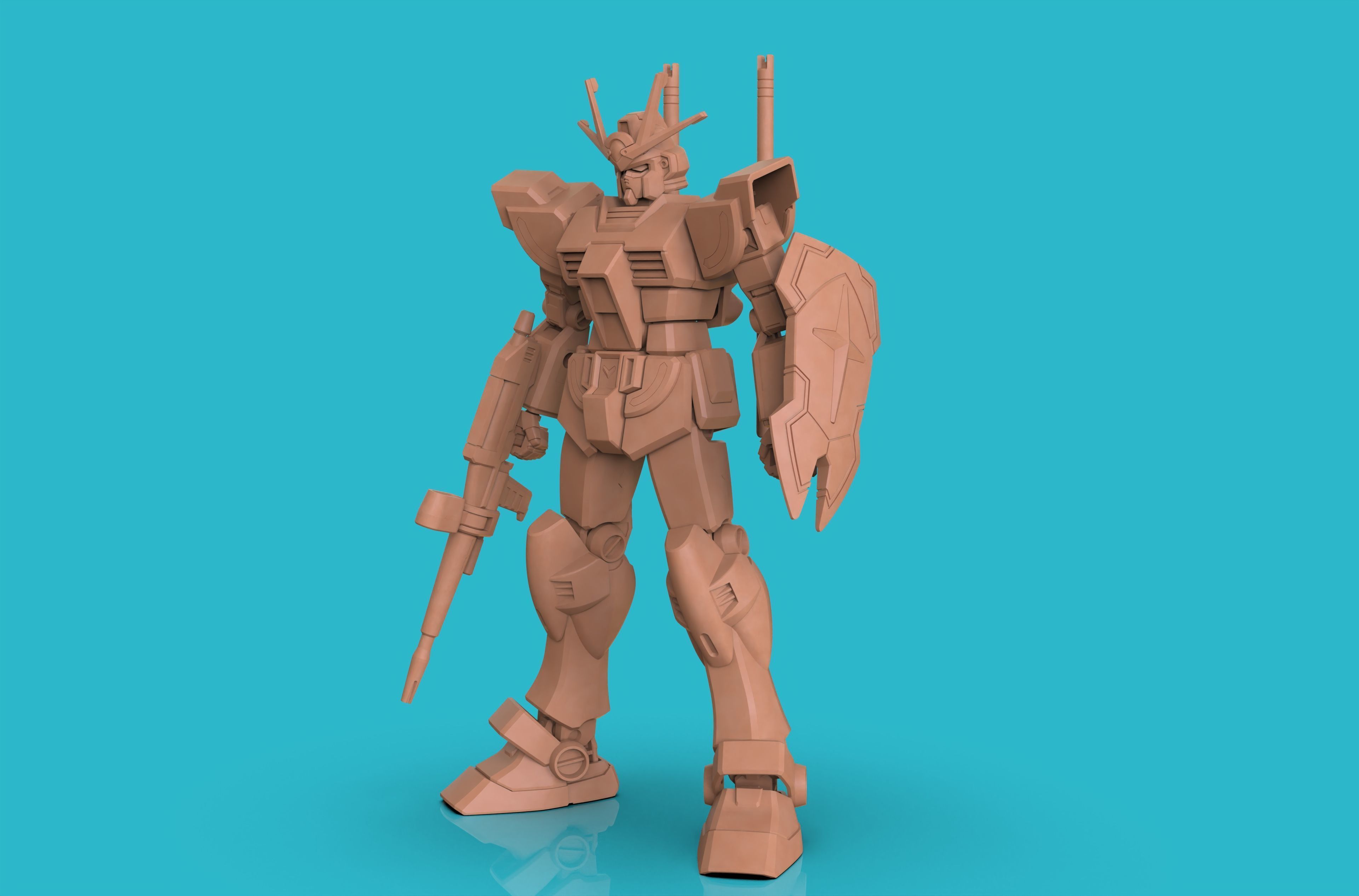 Gundam Custom FULL 3D print model_2
