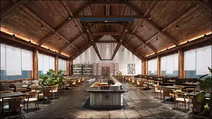 restaurant interior scenes