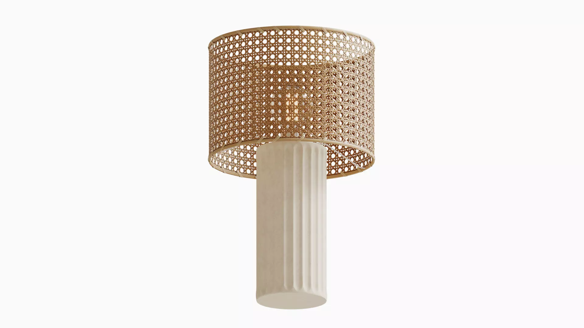 Cane Lamp Shade 3D model_0