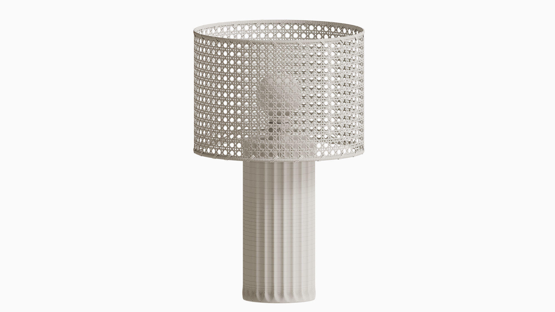 Cane Lamp Shade 3D model_5
