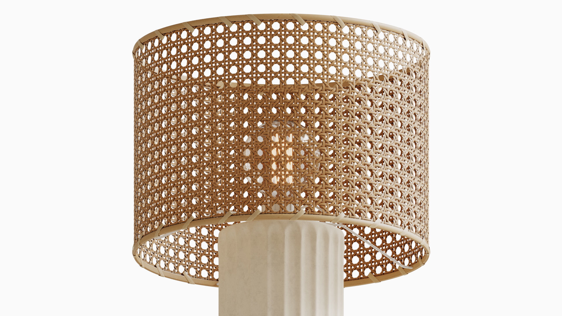 Cane Lamp Shade 3D model_3