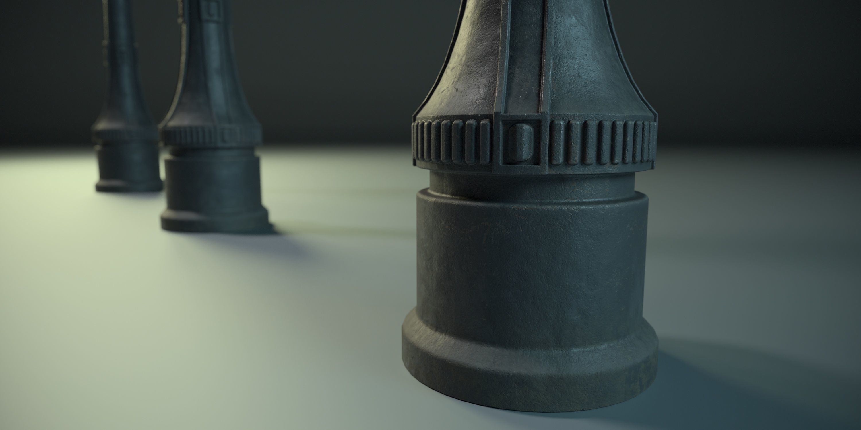 Street Lamp PBR Low-poly 3D model_1