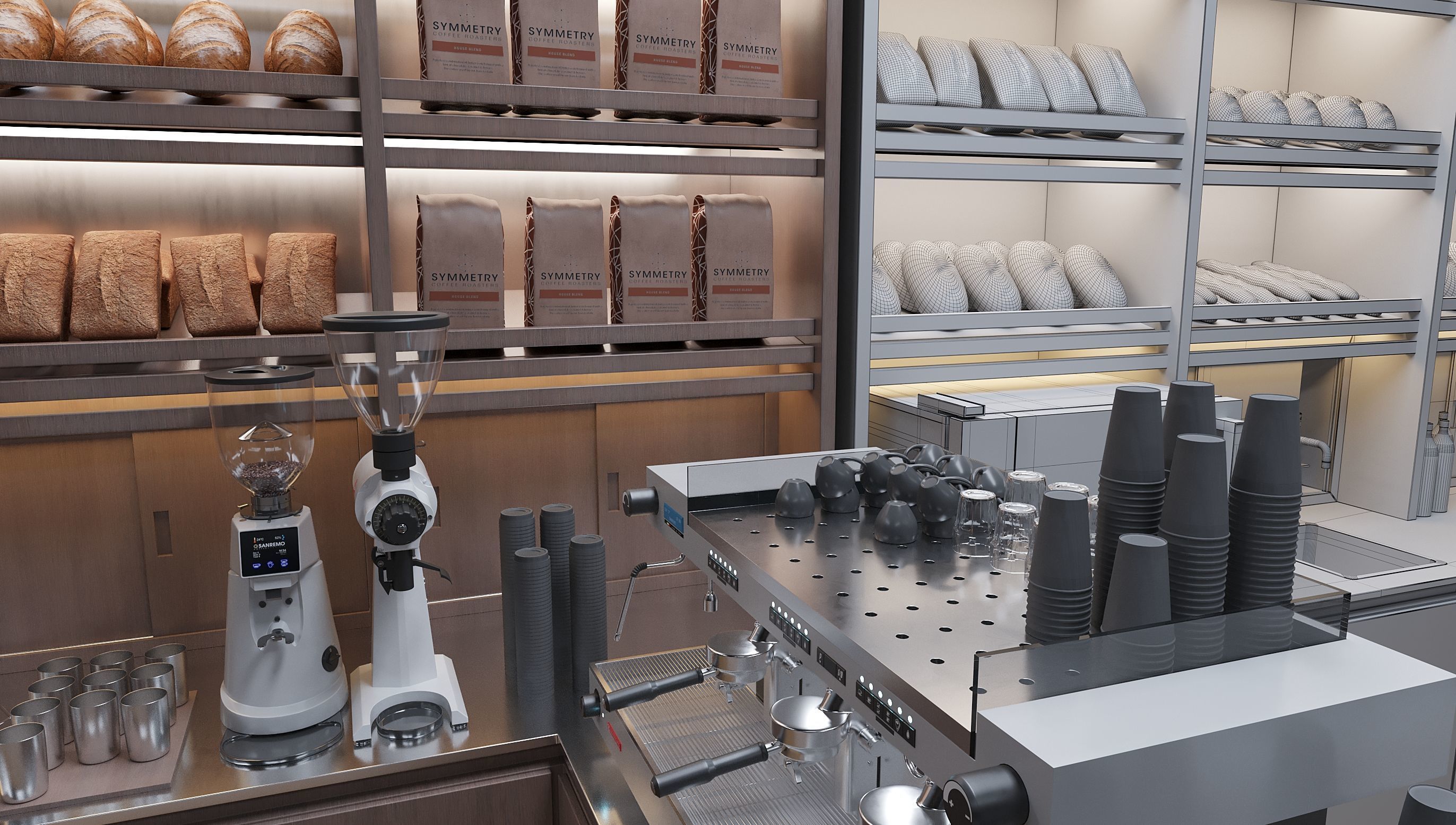 Bakery cafe 3D model_6