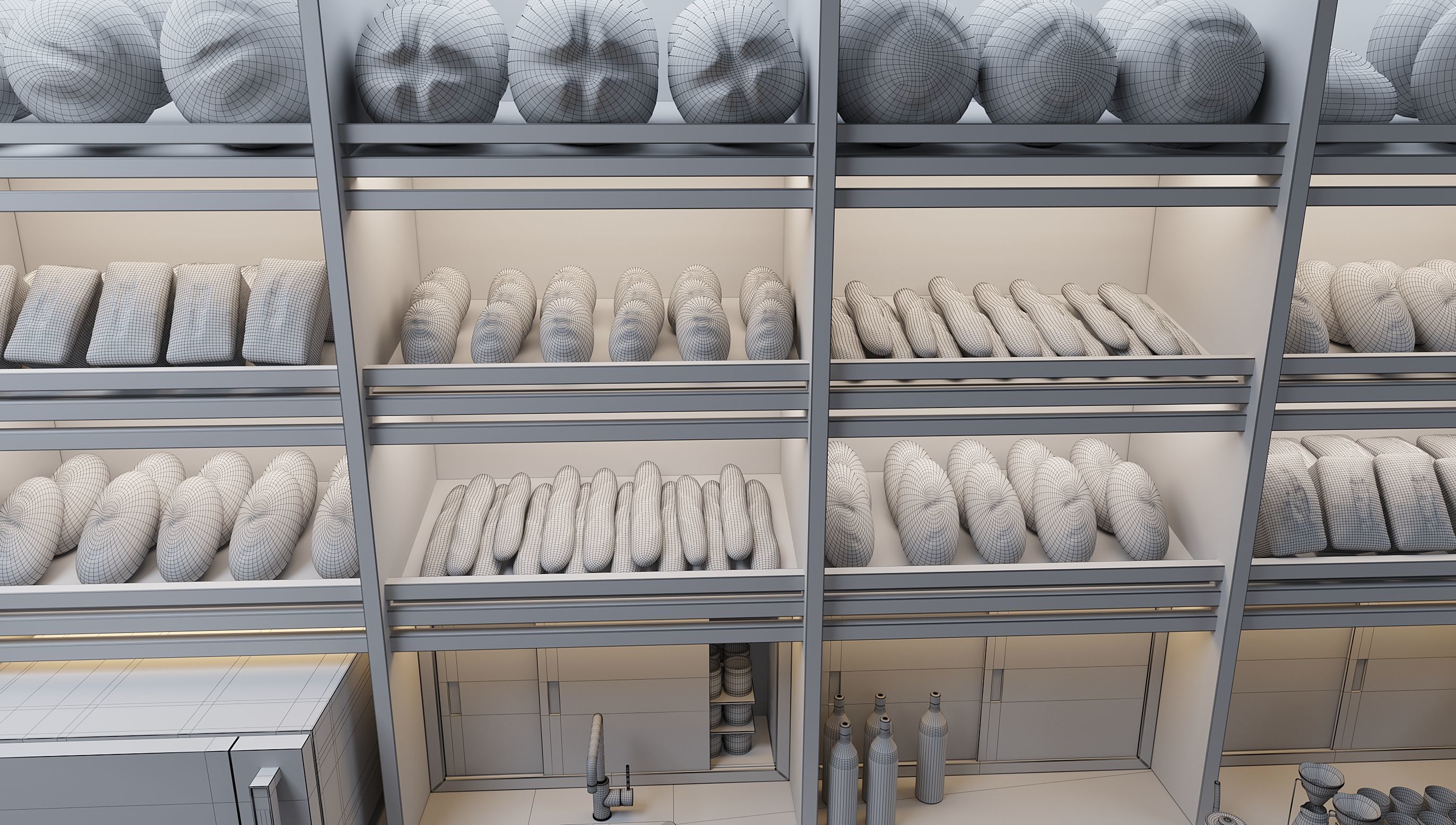 Bakery cafe 3D model_7