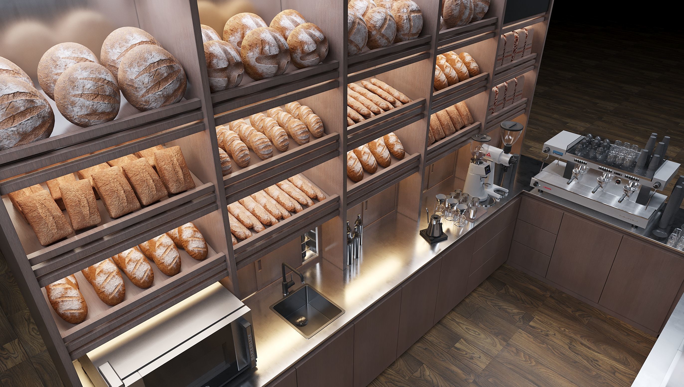 Bakery cafe 3D model_3