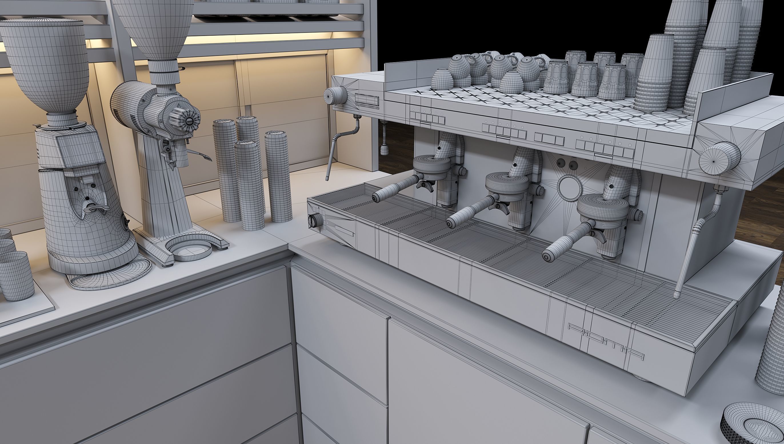 Bakery cafe 3D model_8