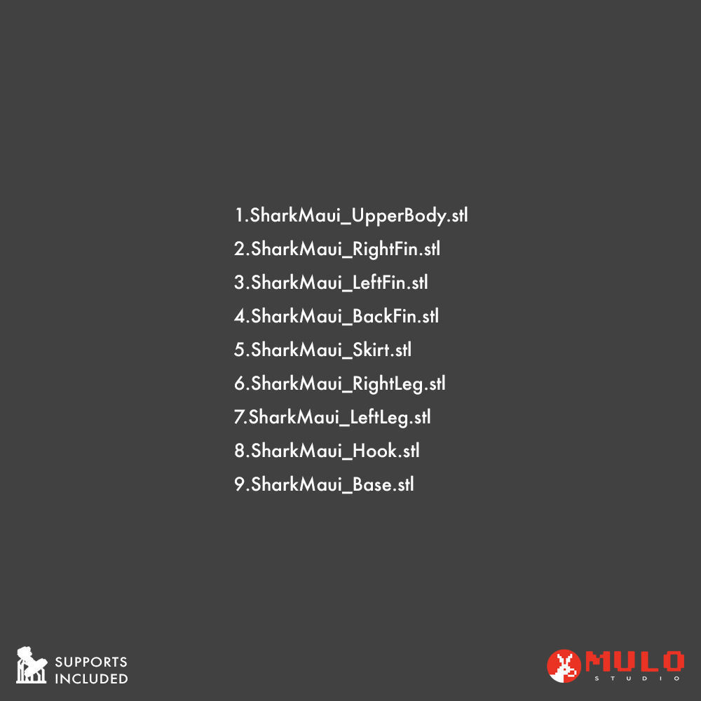 Shark Maui 3D print model_7