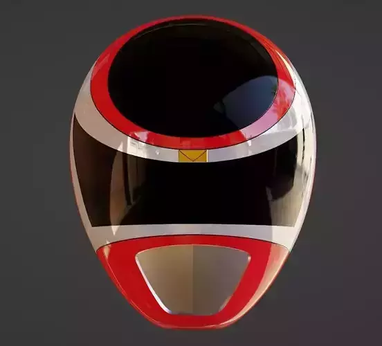 Power Rangers In Space Red Ranger Helmet V2 3D print model