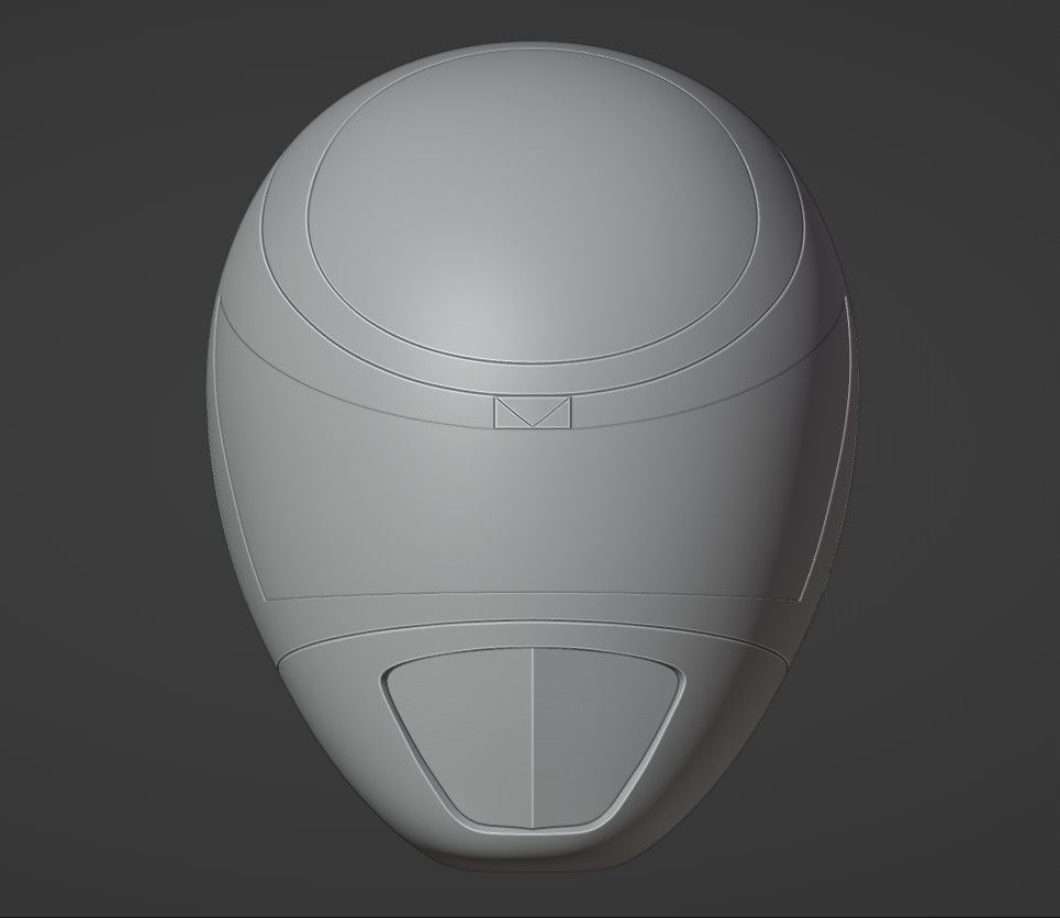 Power Rangers In Space Red Ranger Helmet V2 3D print model_6