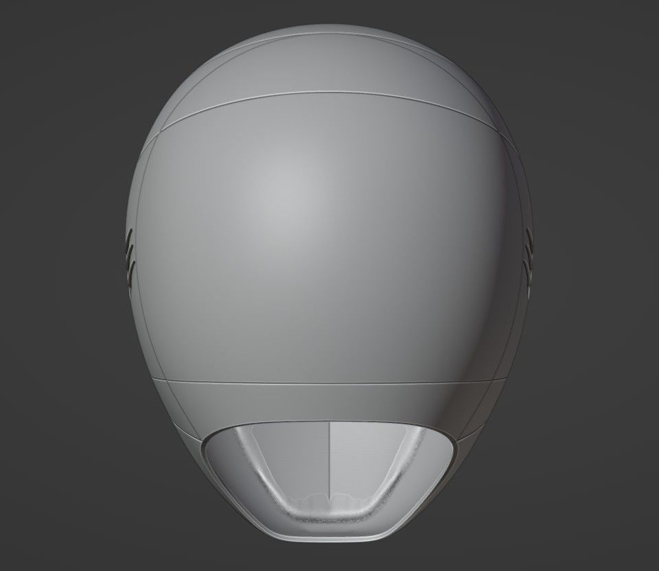 Power Rangers In Space Red Ranger Helmet V2 3D print model_11