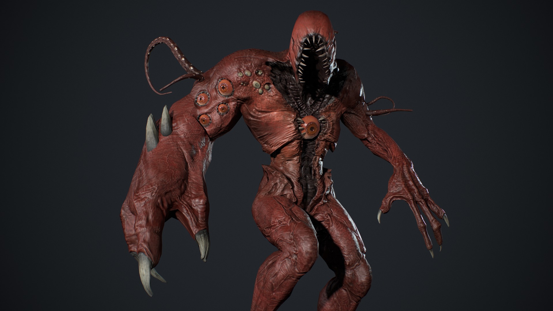 Monster Boss Low-poly 3D model_15